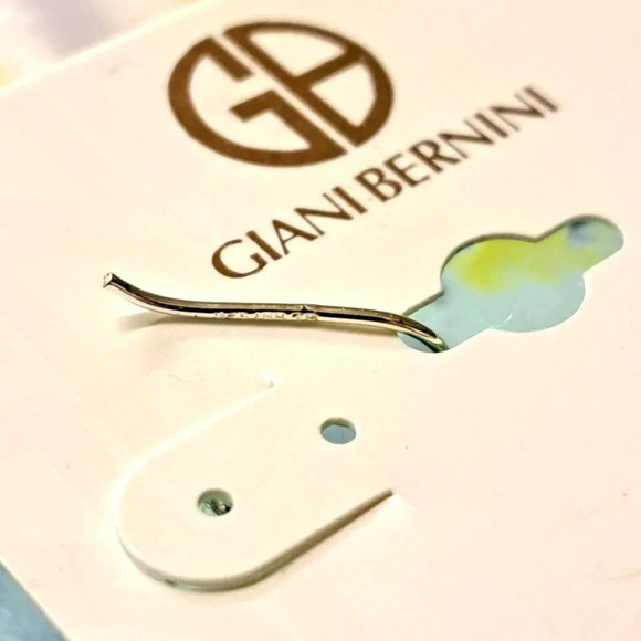 Giani Bernini Sterling Silver Ball 3/4" Drop Dangle Earrings. NWT - Picture 3 of 3